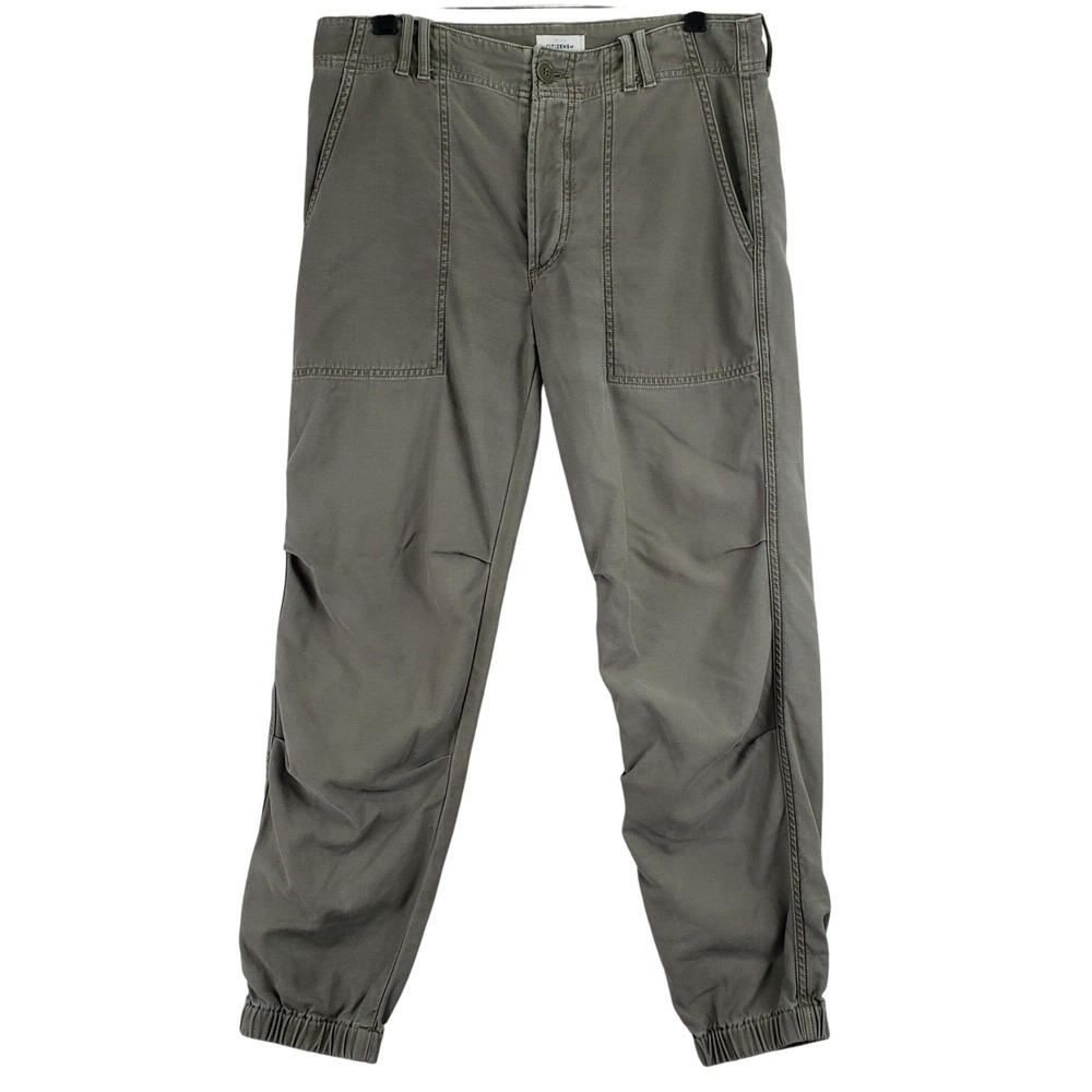 Citizens of Humanity Utility Jogger Pants Womens 27 Olive Green Cargo Military